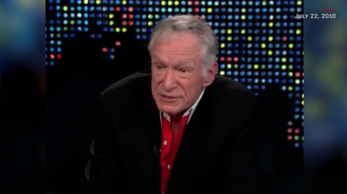 Hugh Hefner en una aparición en 2010 en 'Larry King Live'.