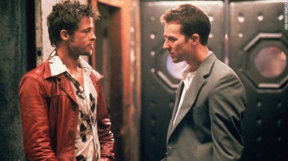 Brad Pitt y Edward Norton en el Club de la Pelea.