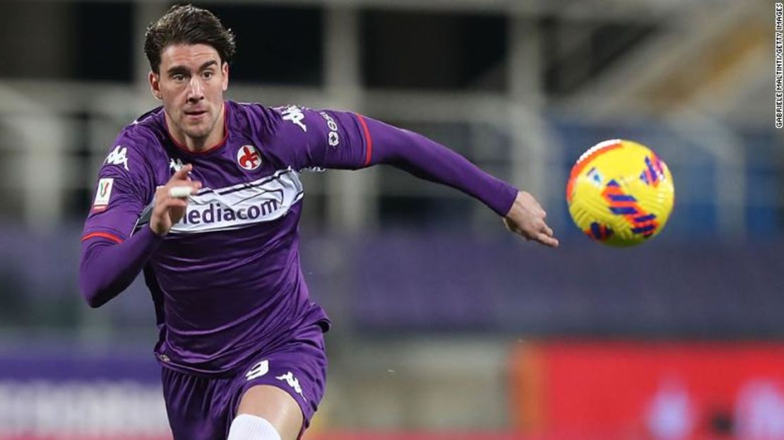 Vlahovic disfrutó de un histórico 2021 con la Fiorentina.