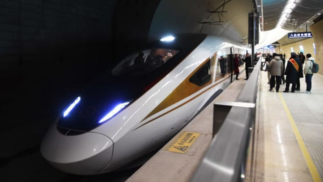 La estación de la Gran Muralla de Badaling es la estación de tren de alta velocidad más profunda del mundo.Ren Chao/Xinhua/Getty Images