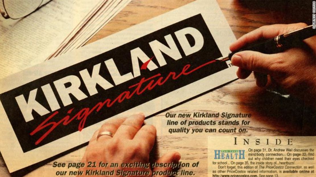 Costco introdujo la marca Kirkland Signature en 1995.