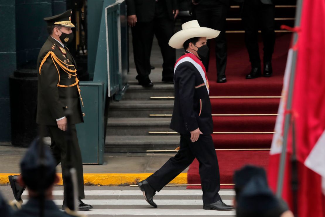 Pedro Castillo, presidente de Perú. Crédito: Getty Images/Getty Images