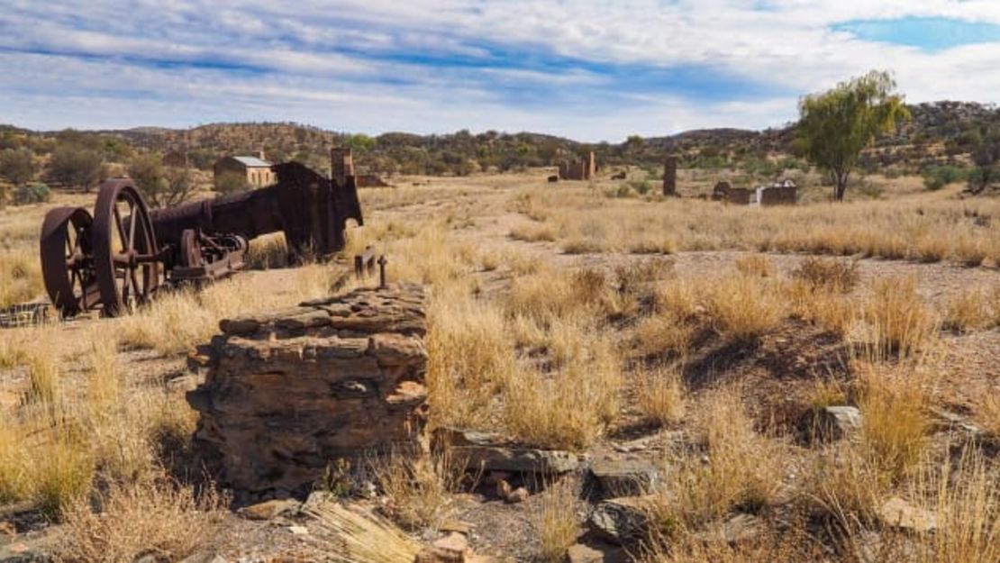 Arltunga, ciudad abandonada de la fiebre del oro, en el Territorio del Norte de Australia.Crédito: Adobe Stock