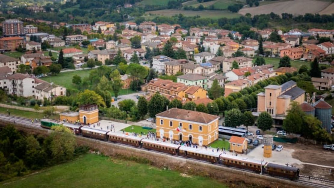 Este es uno de los trenes turísticos de época de Italia.Crédito: Fondazione FS