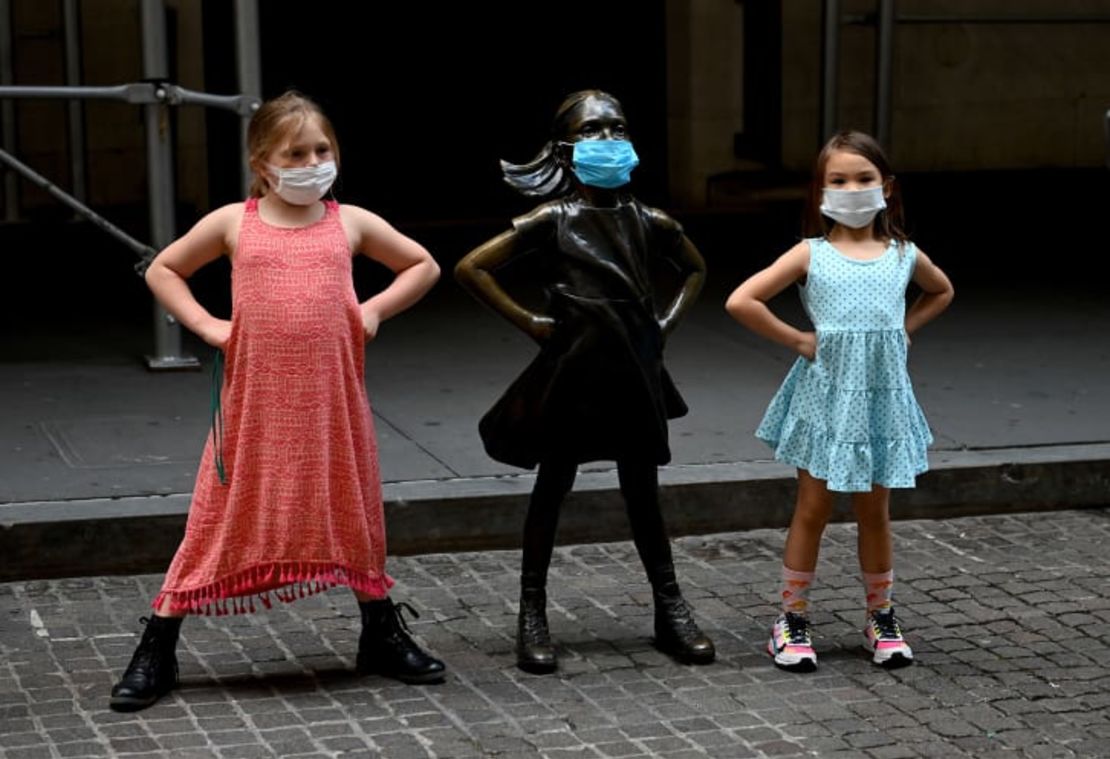 Visbal dice que le gustaría que "Fearless Girl" se ajustara a su visión inicial, más amplia, de la igualdad de género. Crédito: Johannes Eisele/AFP/Getty Images