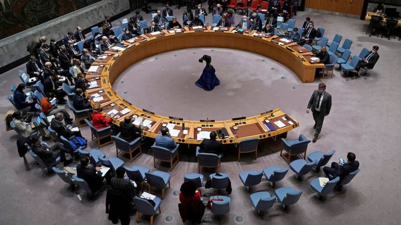 Una reunión de emergencia del Consejo de Seguridad de la ONU en Nueva York para discutir la crisis actual el miércoles 23 de febrero.