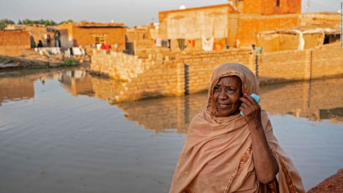 Inundaciones en la capital sudanesa de Jartum el 7 de septiembre de 2021.