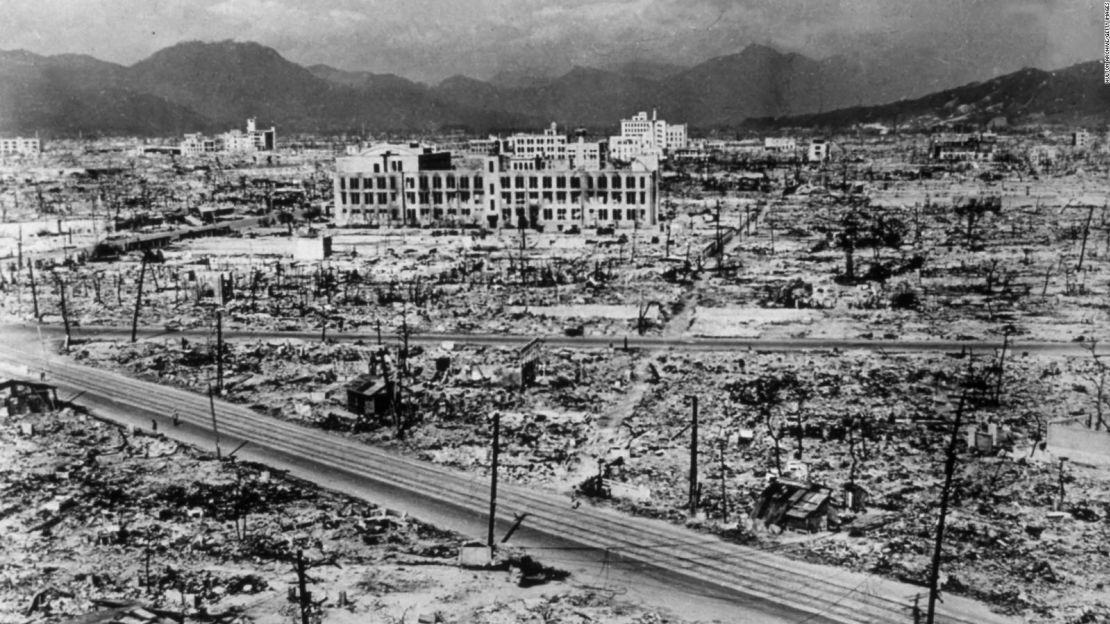 Hiroshima tras la bomba atómica.