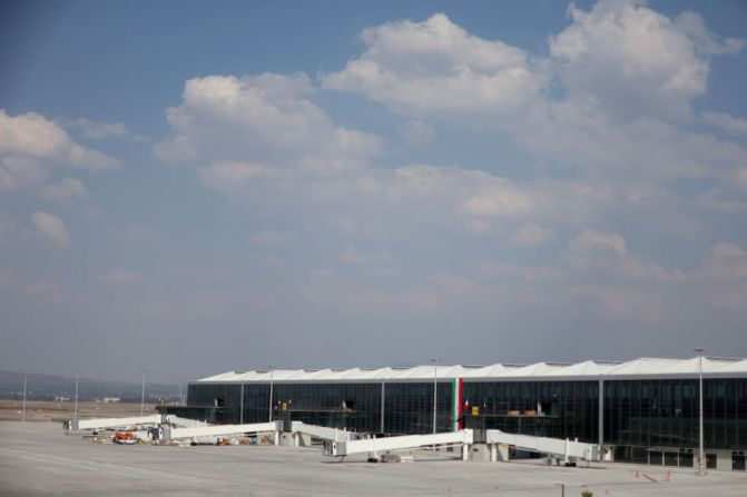 Vista general del Aeropuerto Internacional Felipe Ángeles en México.