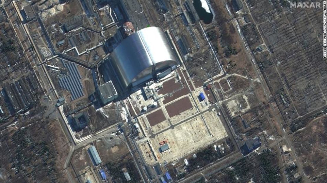 Una imagen satelital de la planta nuclear del 10 de marzo.