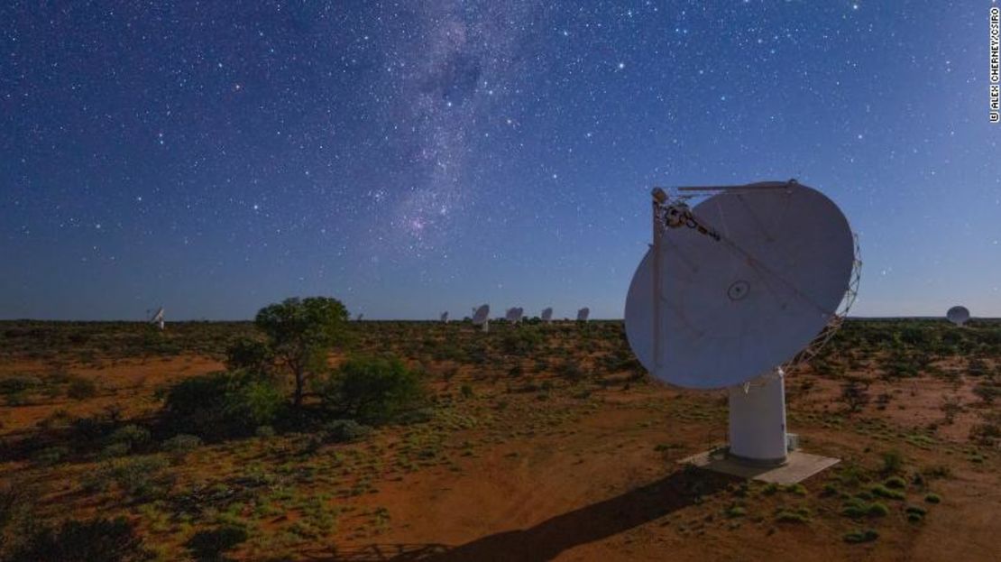 El radiotelescopio ASKAP está situado en el oeste de Australia.