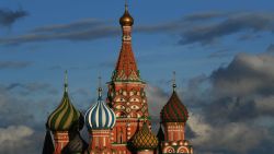 MOSCOW, RUSSIA - JUNE 08:  A view of St Basil's Cathedral in Red Square ahead of the 2018 FIFA World Cup  June 8, 2018 in Moscow, Russia.