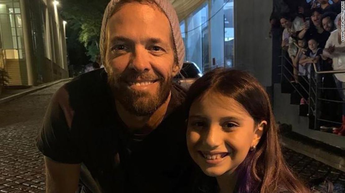 Emma Sofia conoció a Taylor Hawkins el 22 de marzo, solo unos días antes de que falleciera.