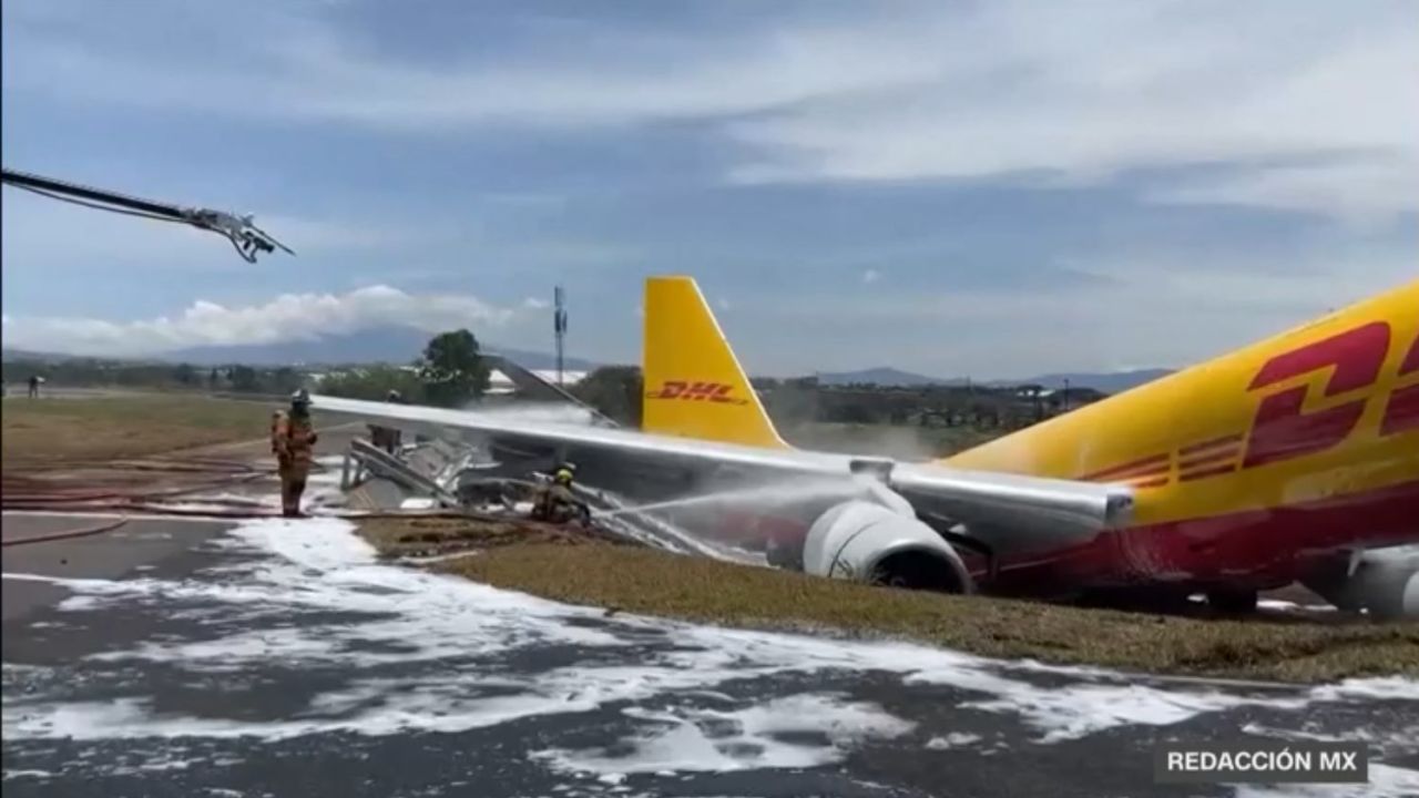 Accidente de un avión de carga Boeing 757-200 operado por DHL en el Aeropuerto Internacional Juan Santamaría en Alajuela, Costa Rica 7 de abril de 2022