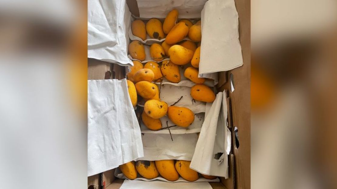 Los residentes de Shanghái Rodrigo Zeidan y Melissa Nogueira están descubriendo que, a veces, una orden mínima de alimentos es más que suficiente. Como este pedido de una caja de mangos.