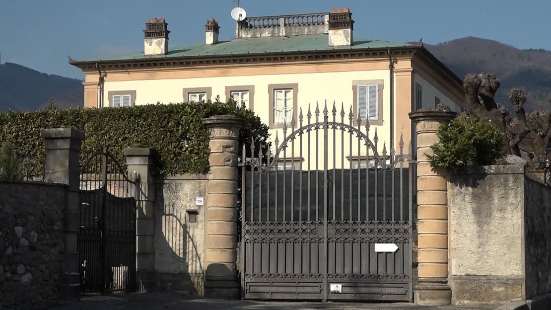 "Villa Lazzareschi", en las colinas de Capannori, cerca de Lucca, Italia, el 5 de marzo. Crédito: Giulio Del Fiorentino/EPA-EFE/Shutterstock