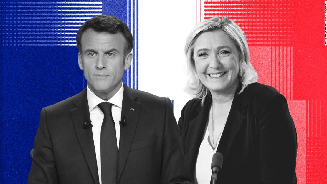 Emmanuel Macron y Marine Le Pen se enfrentarán en una segunda vuelta de las elecciones presidenciales el domingo 24 de abril, una revancha de los comicios de 2017.