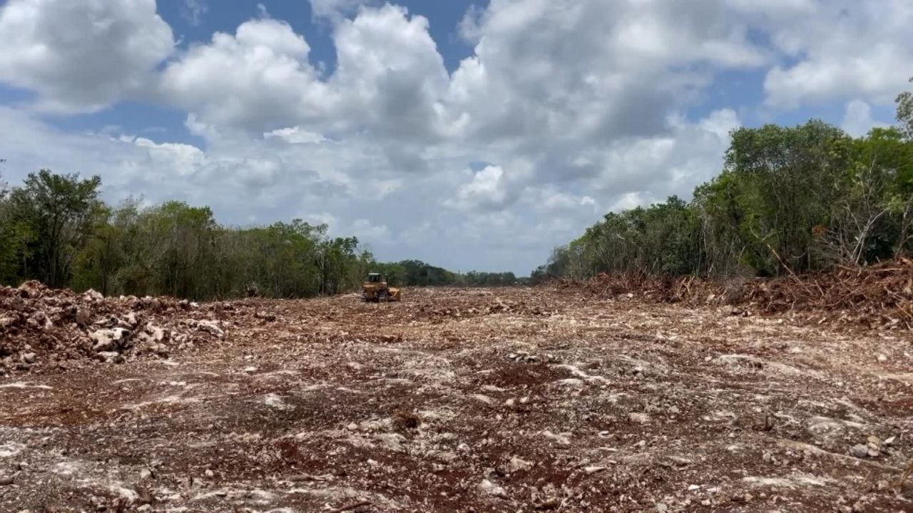 CNNE 1192626 - asi avanza la destruccion de la selva por el tren maya