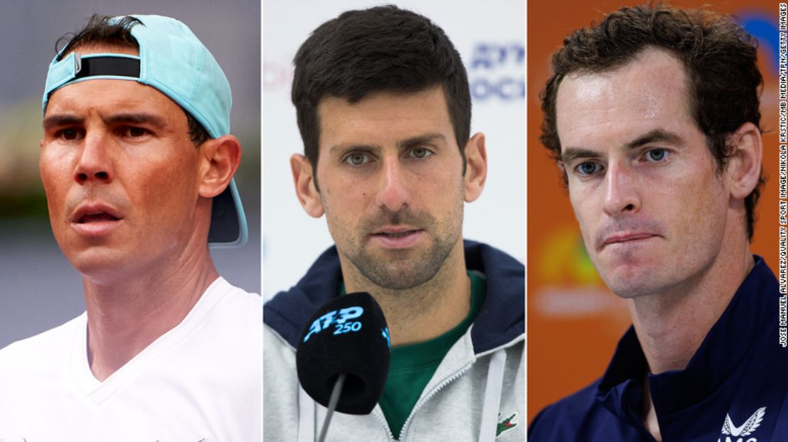 Rafael Nadal, Novak Djokovic y Andy Murray criticaron, durante las ruedas de prensa del Abierto de Madrid, la decisión de Wimbledon de no permitir que los tenistas rusos y bielorrusos puedan participar.