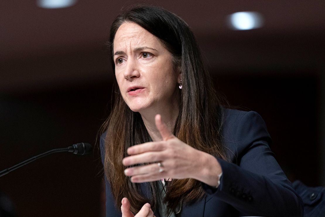 La directora de Inteligencia Nacional, Avril Haines, testifica durante una audiencia de las Fuerzas Armadas del Senado en Washington, DC, el 10 de mayo.