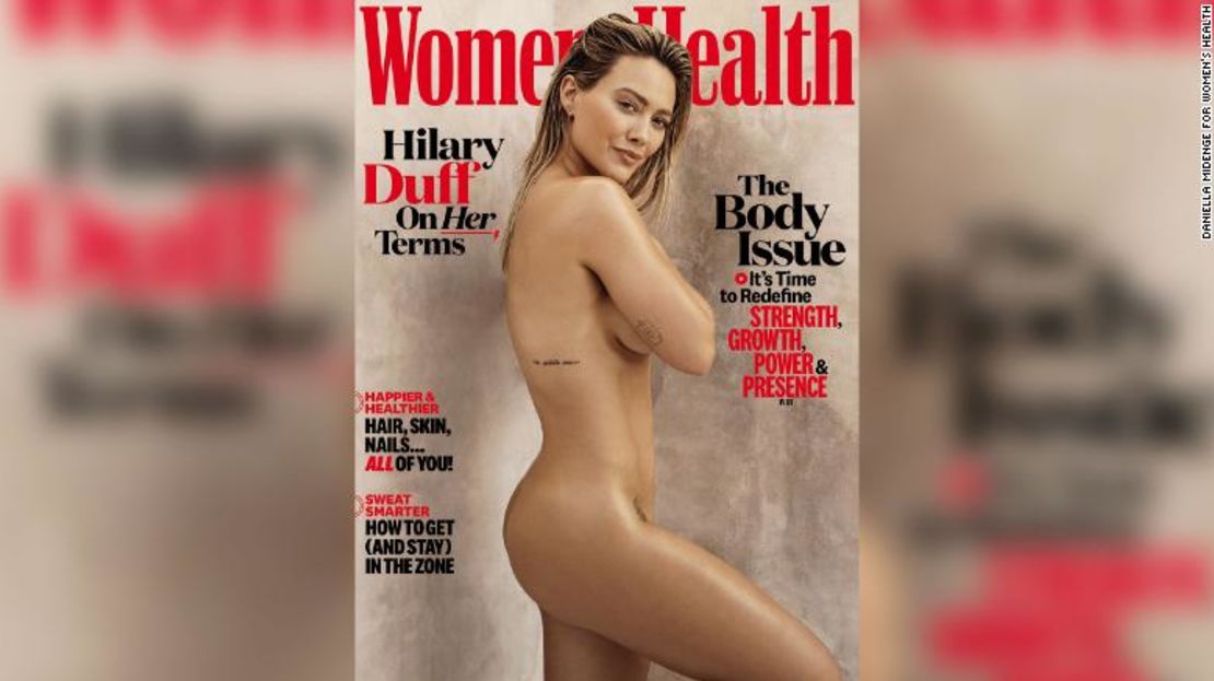 Hilary Duff en la portada de mayo/junio de Woman's Health.