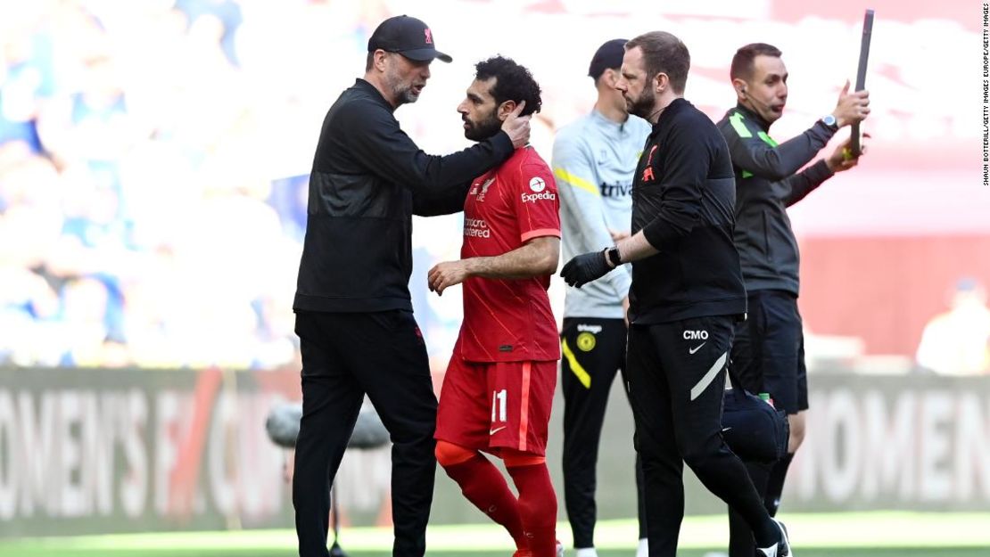 Mo Salah fue una gran pérdida para el Liverpool. Salió lesionado.