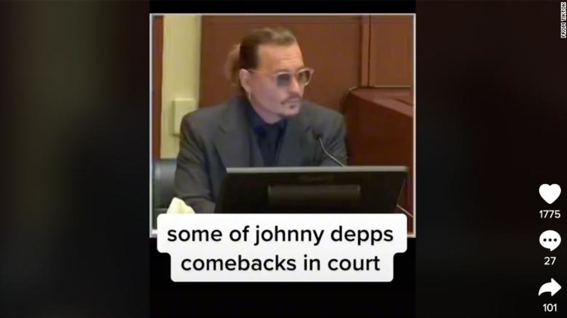 Los creadores de TikTok están aprovechando hashtags como #JusticeforJohnnyDepp para mostrar su apoyo al actor mientras utilizan otros para burlarse de la actriz Amber Heard.