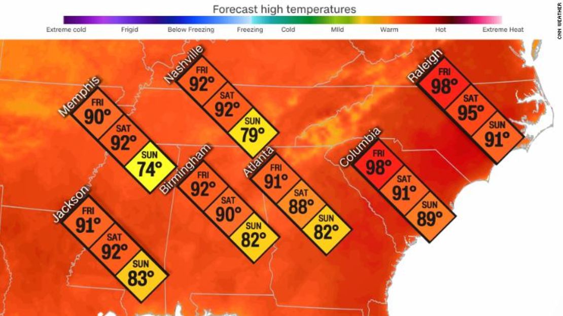 El calor veraniego hace su aparición temprana en todo el sureste.