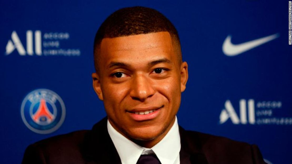 Mbappé durante una rueda de prensa.