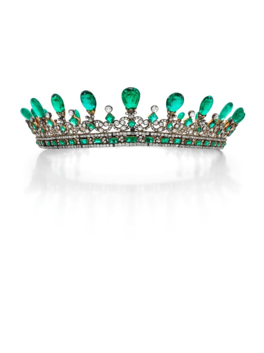 Una de las tiaras favoritas de la reina Victoria, según Sotheby's, regalada por el príncipe Alberto cuando tenía 26 años. Crédito: Sotheby's