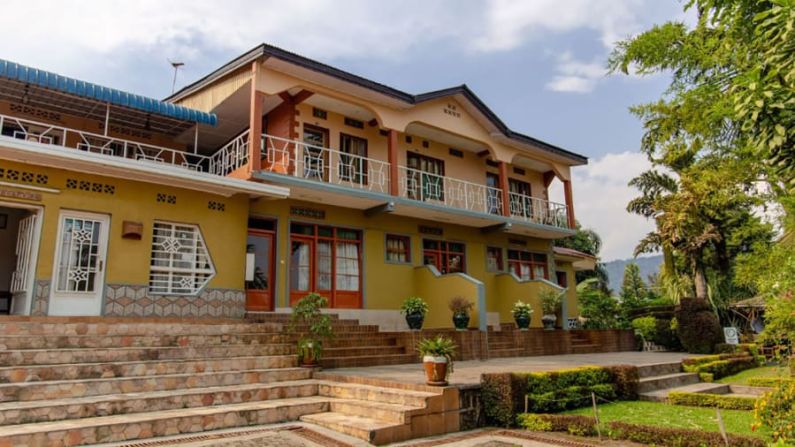 Bongalo permite a los clientes utilizar el pago móvil, un método de pago cada vez más popular en África. El hotel Ubumwe, cerca del lago Kivu, en la frontera entre Rwanda y la República Democrática del Congo, es uno de los más populares. Crédito: Bongalo