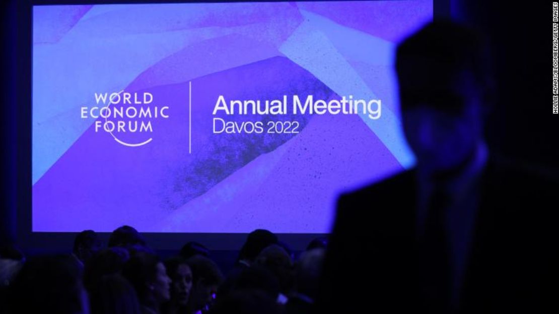 Asistentes a una sesión del tercer día del Foro Económico Mundial en Davos, Suiza, el 25 de mayo.