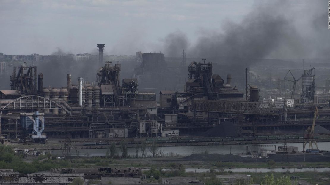 La planta siderúrgica Azovstal, último bastión ucraniano en Mariúpol.