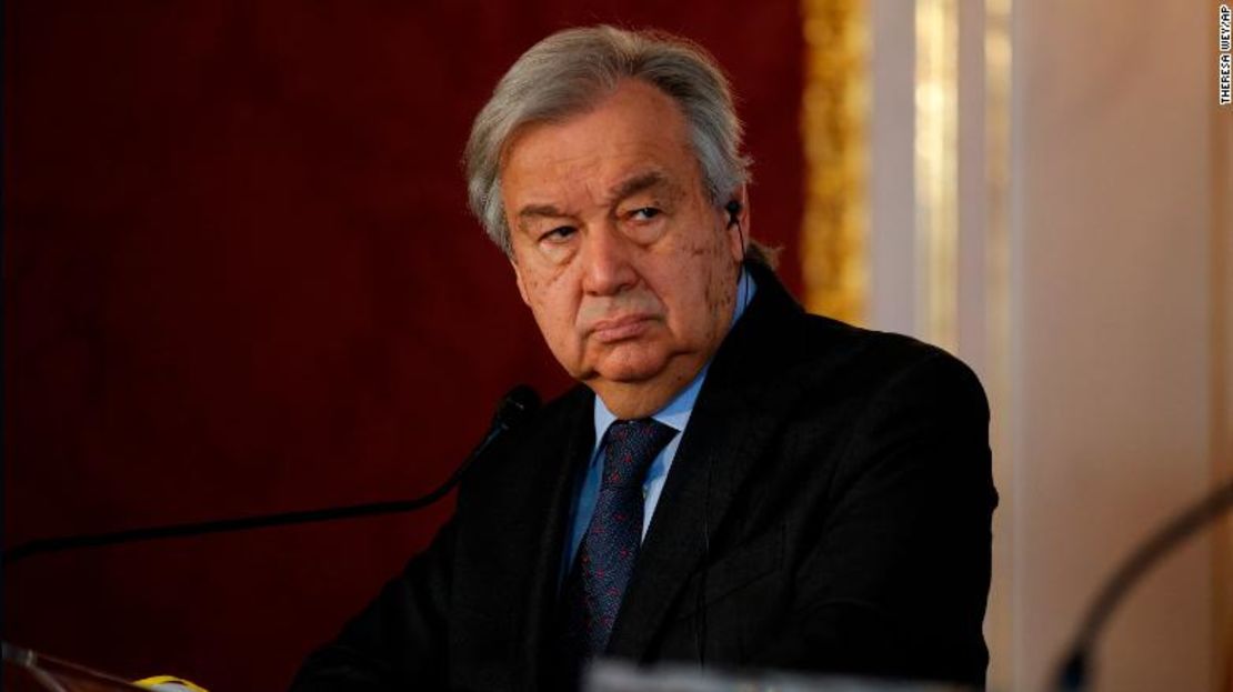 El Secretario General de la ONU, Antonio Guterres.