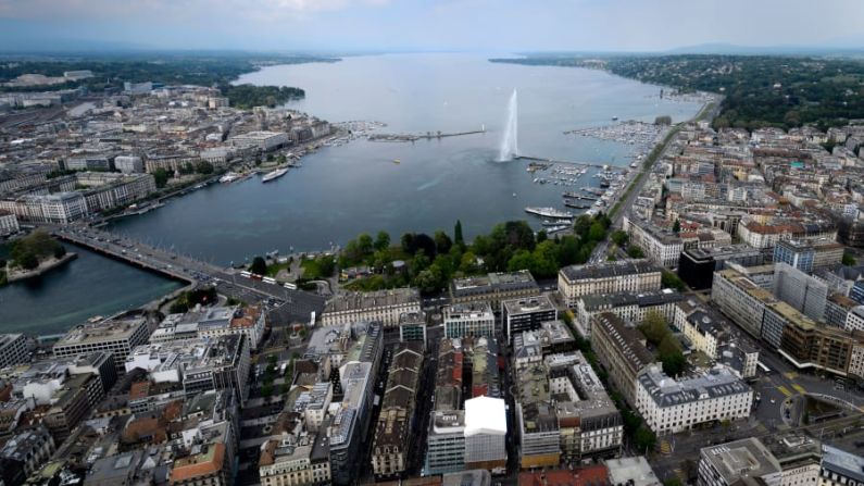 #3: Ginebra, Suiza: Ginebra superó a su vecina más grande, Zúrich, en el ranking de 2022. Fabrice Cofferinia/AFP/Getty Images