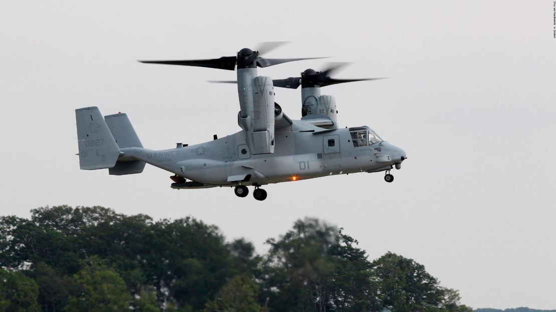 Foto de archivo de un avión MV-22B Osprey.