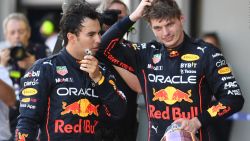 Checo Pérez y Max Verstappen, juntos tras el Gran Premio de Azerbaiyán