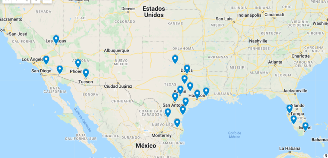 Texas cuenta con la gran mayoría de las ciudades más calientes de Estados Unidos, aunque al tope del ranking están dos de Arizona.