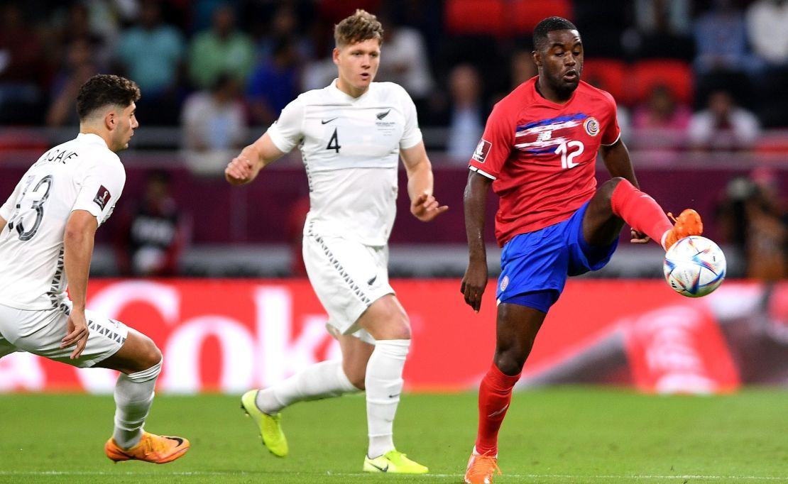 Joel Campbell, extremo derecho de Costa Rica.