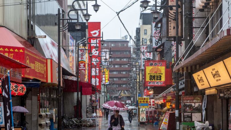 #10. Osaka, Japón: La única ciudad asiática en el top 10 de este año fue Osaka, que empató en el 10º puesto. Crédito: Philip Fong/AFP/Getty Images