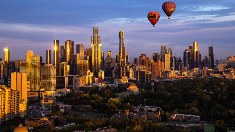 Las ciudades más habitables del mundo en 2022: el Índice Global de Habitabilidad de The Economist Intelligence Unit (EIU) sitúa a Melbourne, Australia (en la imagen) en un empate en el 10º puesto. Haz clic para ver el resto de la lista. Crédito: Cameron Spencer/Getty Images