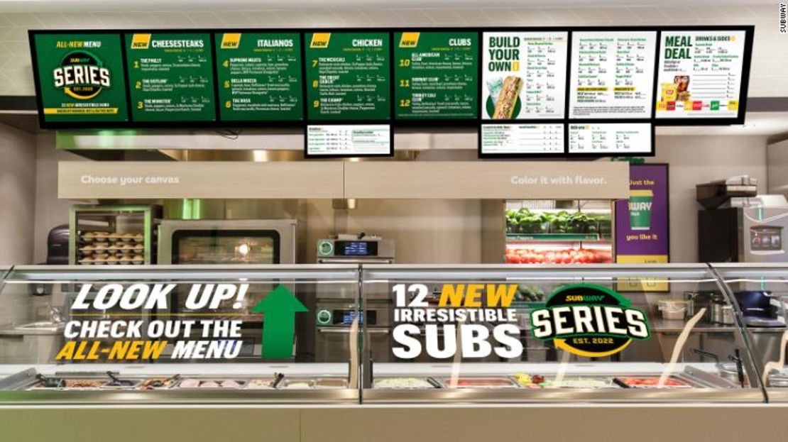 El nuevo menú de Subway ya está disponible.