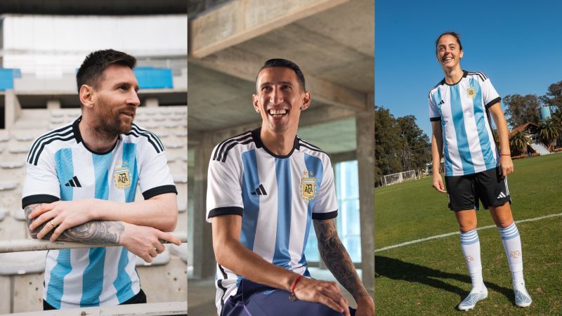 Así es la nueva camiseta de la selección argentina para el mundial de qatar 2022 | cnn