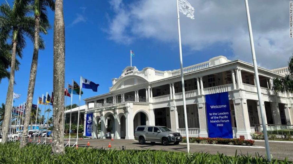 La sede del Foro de las Islas del Pacífico de este año, en el Grand Pacific Hotel de Suva (Fiji).