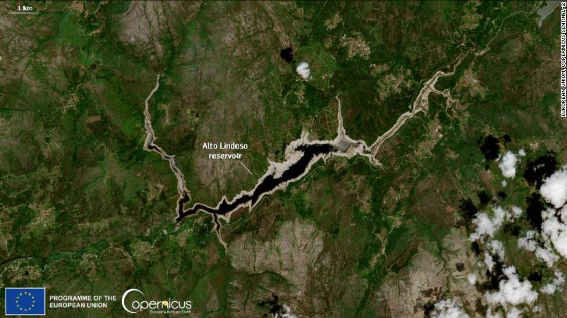 Varias cuencas de Portugal están mostrando actualmente claros signos de las consecuencias de la sequía actual. Un ejemplo es el embalse de Aldo Lindoso, que actualmente se encuentra apenas al 15,8% de su capacidad.