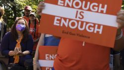 WASHINGTON, DC - JULY 13: U.S. Sen. Tammy Duckworth (D-IL) attends a rally near the U.S. Capitol calling for a federal ban on assault weapons on July 13, 2022 in Washington, DC. Friends, family and mourners of the victims of the Highland Park, Illinois and Uvalde, Texas mass shooting rallied near the U.S. Capitol calling on lawmakers to enact stricter gun control legislation.