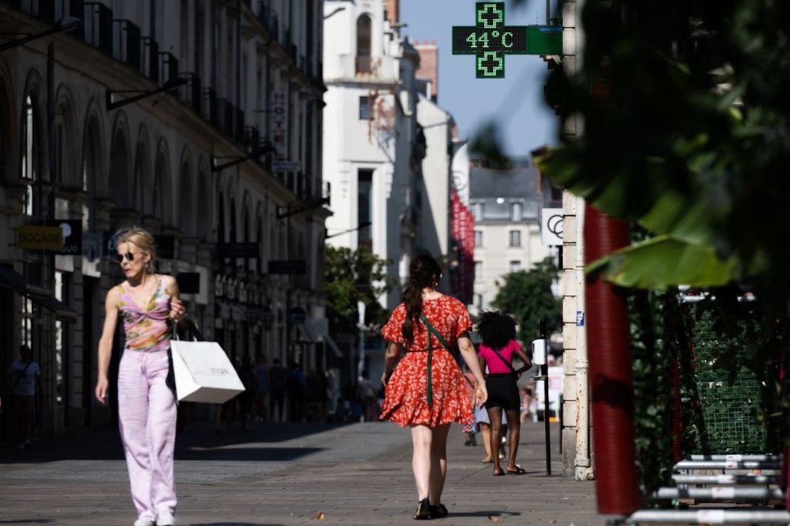 44 grados centígrados en Nantes, el 18 de julio de 2022.