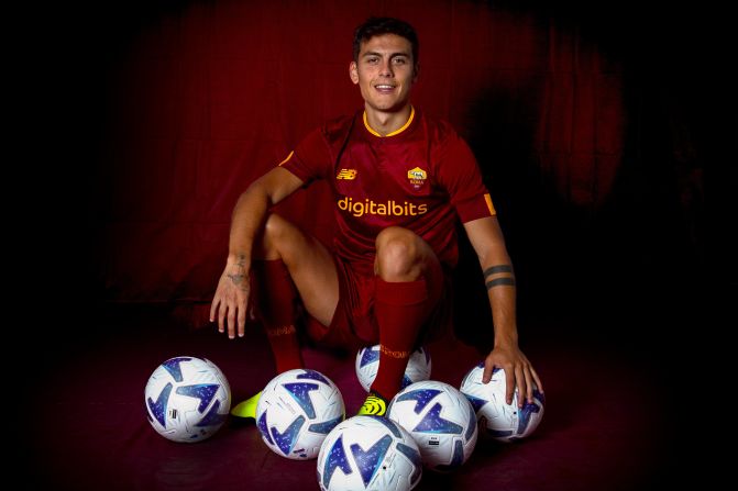 Paulo Dybala fue presentado como nuevo jugador de la Roma el 20 de julio de 2022.