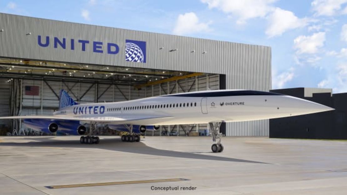 United será la primera aerolínea estadounidense en operar el avión Overture. Crédito: Boom Supersonic