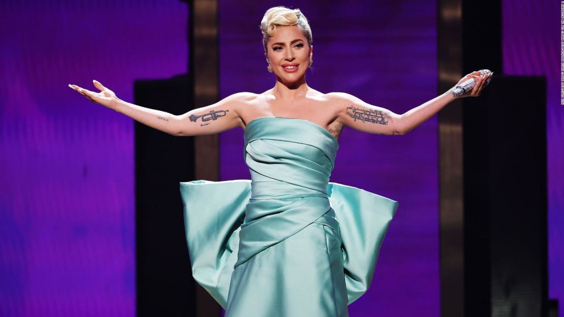 Lady Gaga, aquí en el escenario durante la 64ª edición de los premios Grammy el 3 de abril en Las Vegas, dio un adelanto de su papel en la próxima secuela de "Joker".